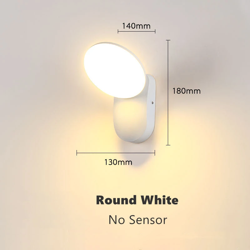 PIR Motion Sensor Outdoor Wall Lamps LED 12W IP65 Waterproof Aluminum Ga... - £211.30 GBP