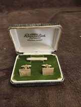 Ruppelius  1/20 14 Kt GF Gold Cuff Links And Tie Clip - £21.01 GBP
