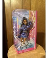 Barbie Deluxe Style Doll #7 in Metallic Blue Top and Skirt, Wavy Brown H... - $25.73