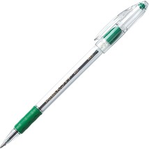 Pentel Ballpoint Pen Medium Point Green Ink/Clear Barrel BK91D - £18.75 GBP