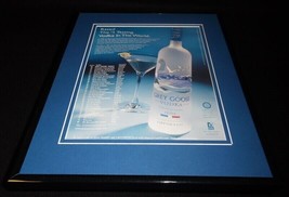 2003 Grey Goose Vodka Framed 11x14 ORIGINAL Vintage Advertisement - £27.08 GBP