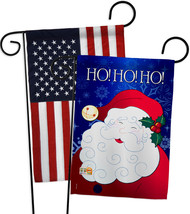 Santa Ho Ho Ho - Impressions Decorative USA - Applique Garden Flags Pack... - £24.66 GBP