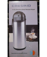 Cresimo 74.4 Oz 2.2L Airpot Thermal Coffee Carafe Server Insulated Flask - £38.01 GBP