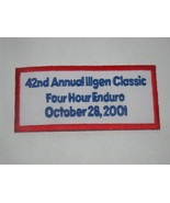 42nd Annual Illgen Classic Four Hour Enduro October 28, 2001 (Patch) - $1,192.53 MXN