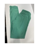 LuLaRoe OS Leggings One Size Solid Green Skinny Leg High Rise Gym Traini... - $408.81 MXN