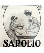 Sapolio Household Detergent 1900 Victorian Advertisement Milton Quote DW... - $752.24 MXN