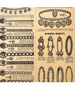 1969 Gold &amp; Silver Bracelets 1901 Repro Advertisement Sears Jewelry DWU16J - $371.27 MXN