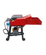 4-Blade Hay Cutter Pulverizer with Belt Conveyor Feed Grass Crusher 220V - $1,054.03 CAD