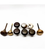 Lot of 9 Door Knobs Mix Metal Antique Vintage For Art Craft Project - $24.72