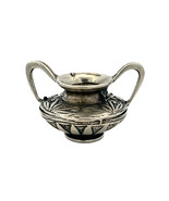 Vtg Sterling Signed 800 Detailed Victorian Flower Vase Pot with Holder M... - $74.25