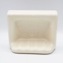 Ceramic Soap Dish Holder Bathroom Wall Mounted Mid Century 1960&#39;s - $34.64