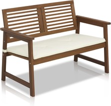 Furinno Fg161167 Tioman Hardwood Outdoor Bench In Natural Teak Oil. - £97.02 GBP