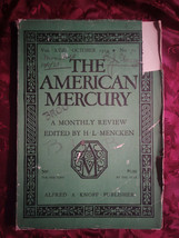 American Mercury October 1929 Lewis Mumford H L Mencken - £10.19 GBP