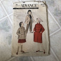 Vintage Advance 8098 Child&#39;s Trench Coat Two Lengths sz 6 cut - $21.49