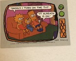 The Simpsons Trading Card 1990 #32 Bart Maggie &amp; Lisa Simpson - $1.97