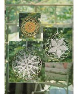 8 Lovely &amp; Lacy Crochet Lace Suncatchers Sunflower Crystals Beams Doily ... - $244.35 MXN