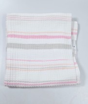 Aden Anais Pink Gray Peach Muslin Swaddle Blanket Lovey Baby - £7.52 GBP