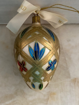 Waterford Holiday Heirlooms Lismore Holiday Egg Ornament Limited Issue 2001 - $55.00