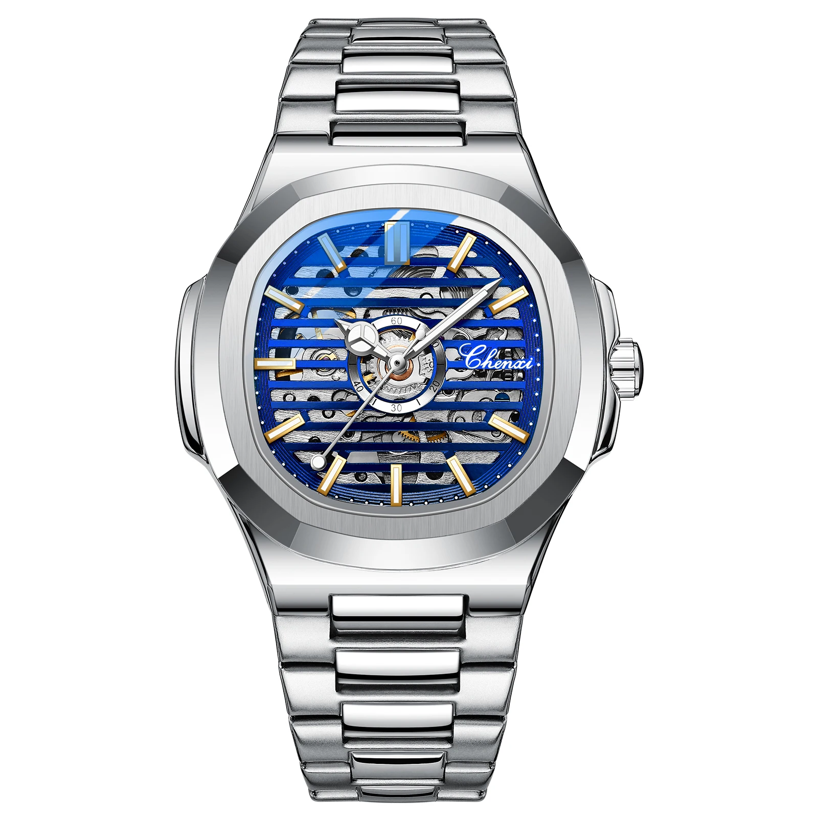 Men mechanical watch top brand luxury full steel automatic watch sport waterproof watch thumb200