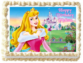 AURORA Sleeping beauty Edible cake topper image - $6.95+