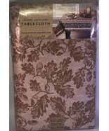 Bed Bath Beyond Fall Autumn Pumpkin Acorn Jacquard 60x102”Oblong/Oval Ta... - £23.18 GBP