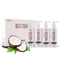 Formaldehyde Free Keratin Frizzy Hair Straightening Treatment Set Coconut Smell - £59.59 GBP