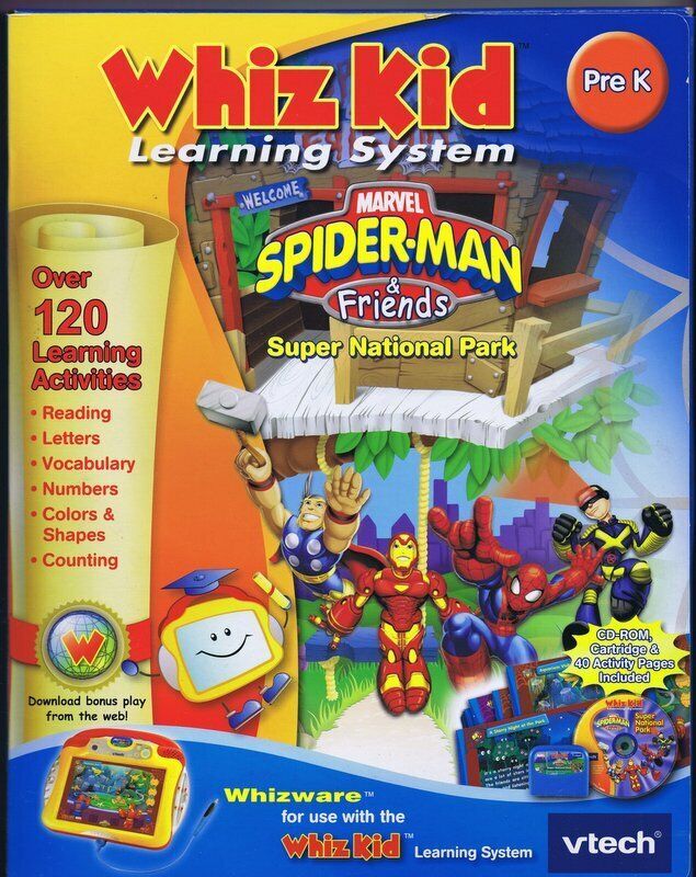 2007 V Tech Whiz Kid Learning System Spider-Man & Friends Super National Park CD - $19.79