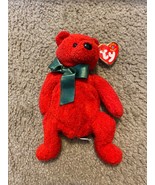 TY Beanie Babies Baby Christmas Bear MISTLETOE with Tag DOB December 18,... - £9.08 GBP