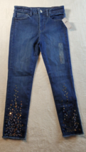 Gap Jegging Ankle Jeans Kids Size 8 Blue Denim Sequin 5-Pockets Design Pull On - £15.99 GBP