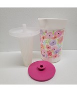 Tupperware Art of Spring Infuser White Pitcher Floral Print 2QT Complete... - $40.56 CAD