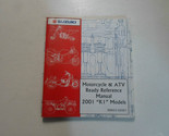 2001 Suzuki Moto &amp; Atv Prêt Référence Manuel K1 Modèles Usine OEM 01 - $14.95