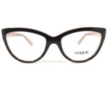 Vogue Eyeglasses Frames VO2865 2187 Brown Pink Silver Butterflies 54-17-135 - $37.19