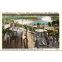 Vintage Canada Linen Postcard, General Brock Hotel Niagra Falls View fro... - $14.52