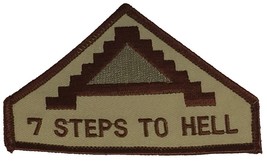 Us Army Seventh Army 7 Steps To Hell Unit Patch - Desert/Tan - Veteran Owned Bus - £4.27 GBP