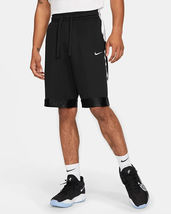 Nike- Men&#39;s Black with White Dri-Fit Elite Stripe Basketball Shorts- NWT - £28.48 GBP
