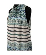 Eva Mendes New York Co. Womens Multi-Color Tie Back Sleeveless Blouse Si... - £19.72 GBP