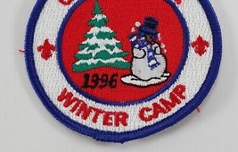 Vintage 1996 Camp Strake Blue Sam Houston Snowman Boy Scouts BSA Camp Patch - £9.21 GBP