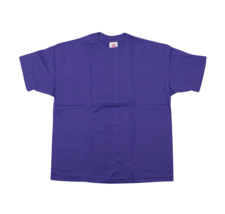 NOS Vintage 90s Streetwear Blank Short Sleeve T-Shirt Purple USA Womens ... - $29.65