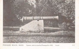 Pemaquid Beach Mainek~Cannon As Used In 1692~W F Cobb PHOTO-TYPE Postcard - £5.02 GBP