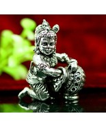 925 sterling silver baby krishna makkhan Gopala, Laddu Gopala figurine s... - £116.80 GBP
