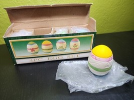 Miniature Porcelain Easter Egg Set of Four Vintage Jade Collection Original Box - £12.69 GBP