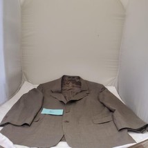 VALENTINO 100% Wool Mens Brown Blazer Suit Jacket Sport Coat 46L - £46.93 GBP