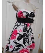 Women&#39;s Speechless size 7 jrs. Strapless Halter floral mini Dress ballon... - £7.83 GBP