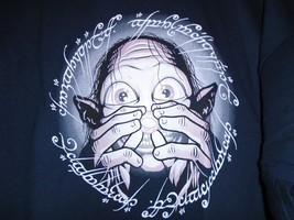 TeeFury LOTR XXXLARGE &quot;Precious&quot; Gollum Lord of the Rings Parody Shirt NAVY - $17.00