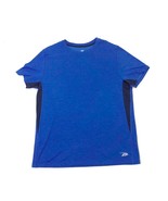 Pro Player Blue Black Stripe Men&#39;s Wicking T-Shirt Large - $12.32
