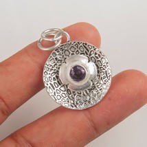 African Amethyst Gemstone 925 Silver Pendant Handmade Jewelry Pendant 1.20&quot; - £9.02 GBP