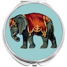 Vintage Elephant on Blue Compact with Mirrors - Perfect for your Pocket ... - £9.26 GBP