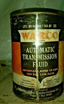 VINTAGE WARCO AUTOMATIC TRANSMISSION FLUID CAN 1 Quart Full Rare Oil ATF... - £11.07 GBP