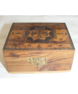 Vintage Handmade Hinged Wooden Jewelry Trinket Box from Jerusalem 21-c - €29,54 EUR