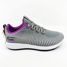 Skechers Go Golf Max Swing Gray Purple Womens Size 6.5 Spikeless Shoes - £47.81 GBP